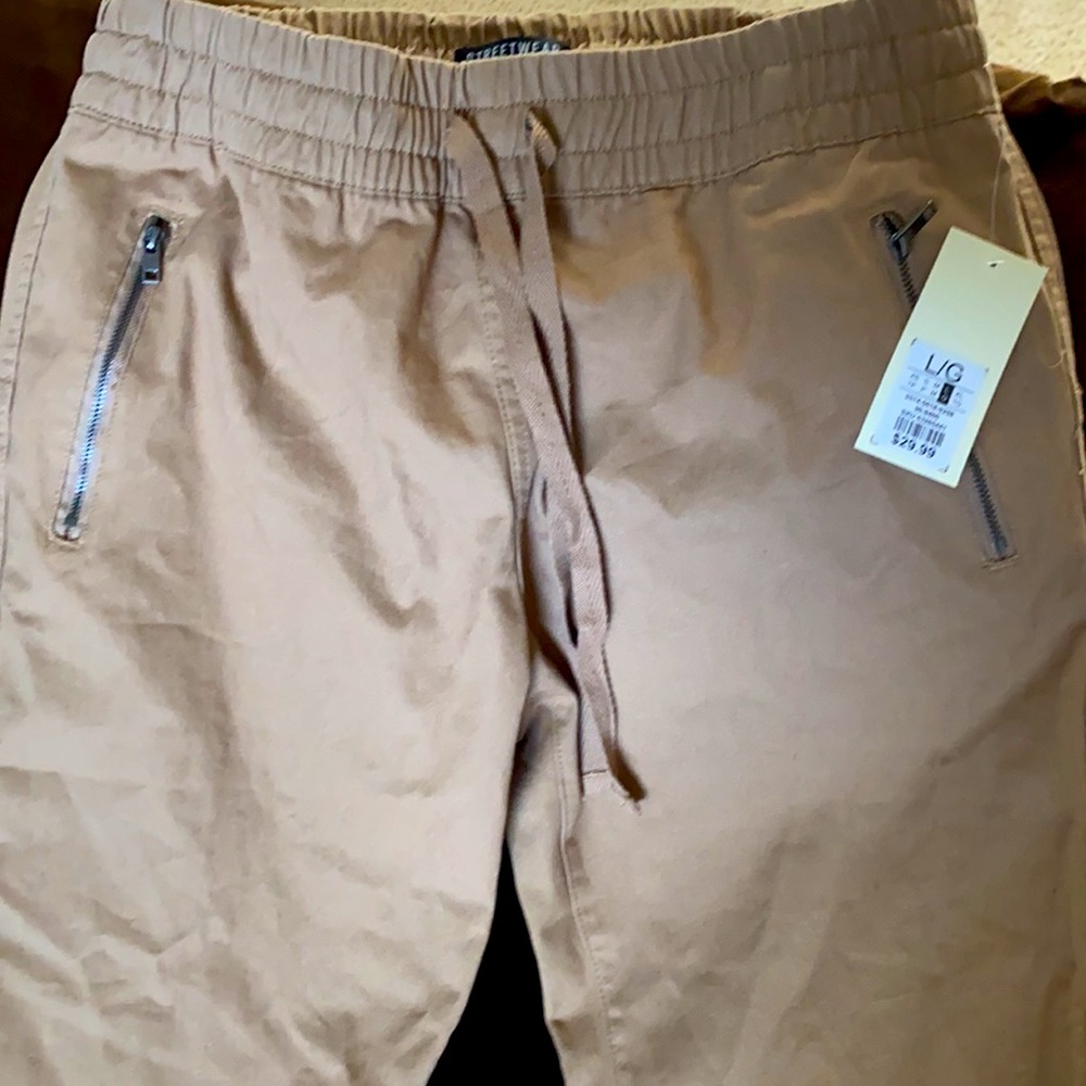 Brand New Zip Front Joggers